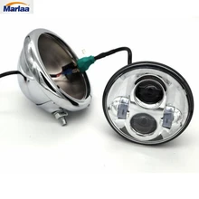 5 3/4 5.75 Inch Daymaker LED Headlight Halo with DRL for Harley Davidson Motorcycles