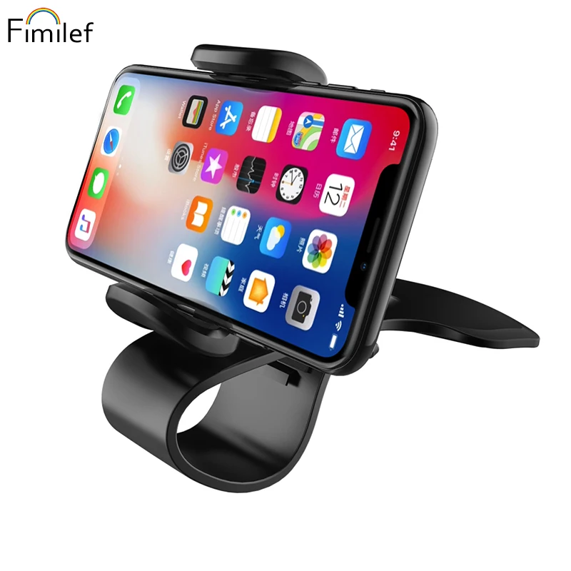 

Fimilef Car Phone Holder Mount Stand Holder for Cell Phone in Car GPS Display Dashboard Bracket For iphone Xiaomi Samsung Huawei