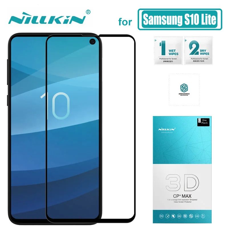 

for Samsung Galaxy S10 E Glass Nillkin CP+ Max Full Cover 3D Tempered Glass Screen Protector for Samsung S10 E Nilkin Glass Film