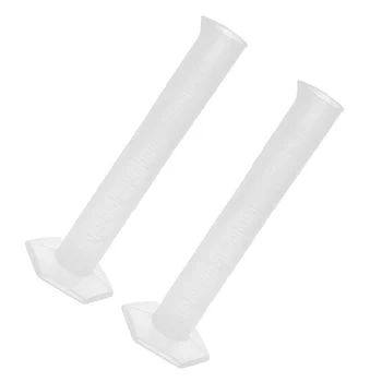 

2pcs 50ml Transparent Plastic Graduated Cylinder Lab Measuring Cup