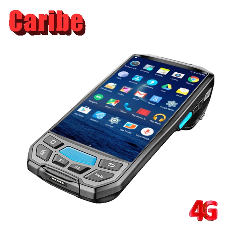CARIBE 1D 2D الليزر الباركود ماسح ضوئي أندرويد PDA الصناعية عرة جامع البيانات المحمولة اللاسلكية 4G المحمول CARIBE 1D 2D الليزر الباركود ماسح ضوئي أندرويد PDA الصناعية عرة جامع البيانات المحمولة اللاسلكية 4G المحمول