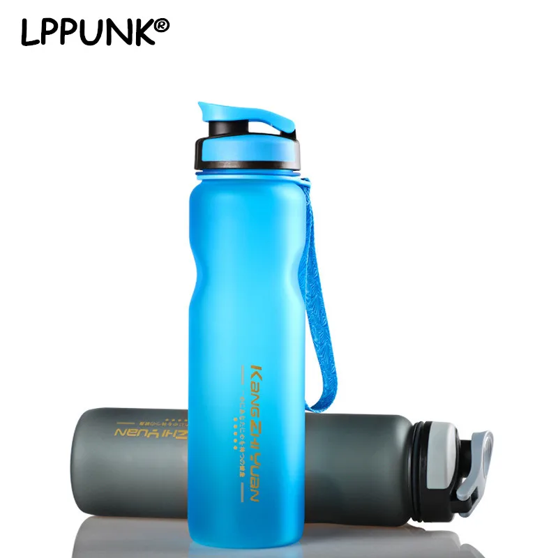 

hot sale bpa free 1000ml Creative plastic my WATER SPORTS portable kettle Frosted large capacity bottle with rope Tea infuser