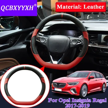 

Car Styling PU Steering Wheel Hub Cover For Opel Insignia Regal 2017-2019 Car Steering Wheel Cover Internal Decoration Accessory