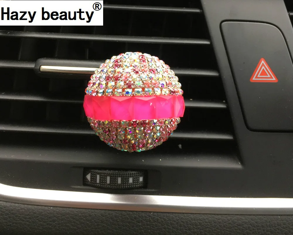 Hazy beauty diamond ball car styling perfume Air conditioning leaf