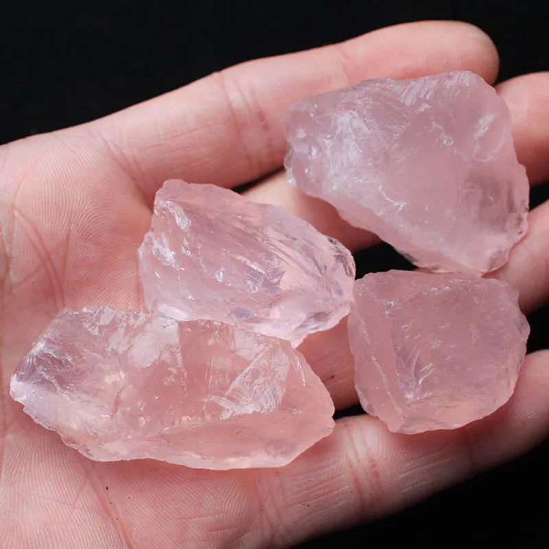 1pc Natural Pink Quartz Crystal Stone Rock Mineral Specimen Collectible