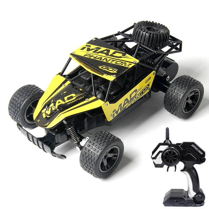 

WLtoys RC Car 1:18 Yellow And Blue High Quality Metal And Plastic High Speed 4 Channel Remote Control Car Buggy Toy For Boys