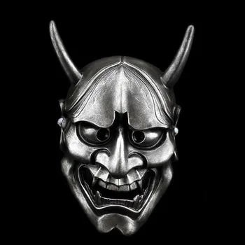 

18*30cm Buddhist Evil Oni Noh Hannya Mask Resin Japanese Masquerade Halloween Cosplay Dancing Party Mask 4 Colors