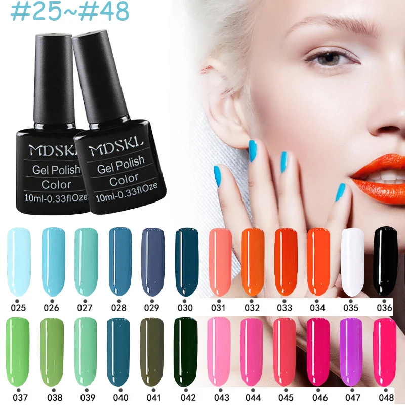MDSKL 132 Colors Gel Nail Polish LED UV Gel Long-lasting Soak-off Gel Varnishes Beauty Gel Lacquer Nails Polish 10ML Hot Sell