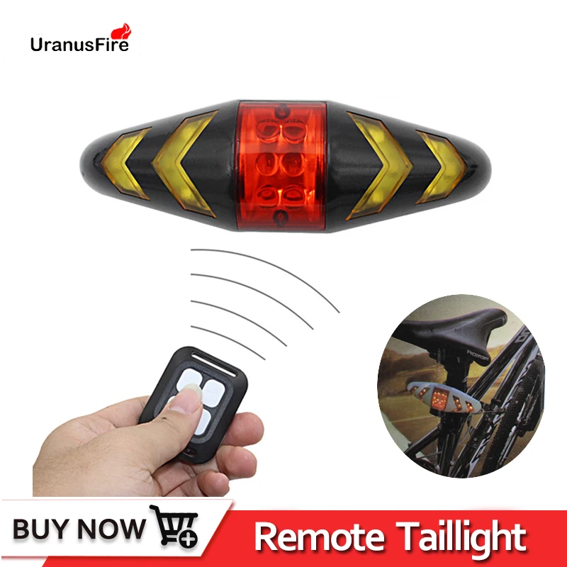 

Remote Control Bike Taillight Waterproof Smart Bicycle lamp Rear Light Safety Turn Signals Lights Cycling Accessories