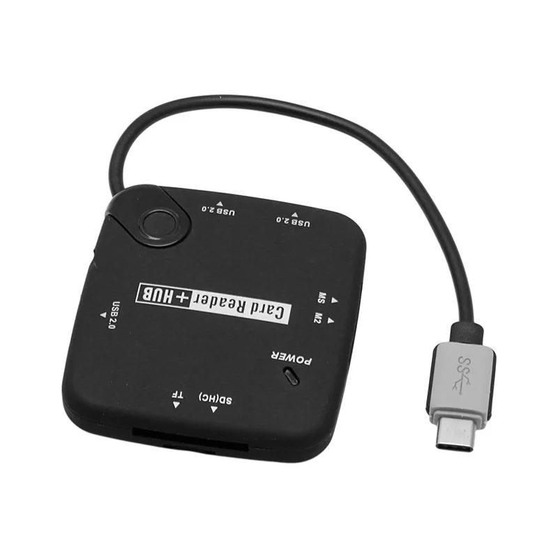 Тип C USB 2,0 концентратор Combo Micro SD TF MS M2 Card reader для MacBook для Samsung Galaxy S8 s9 + для LG G5 G6 Тип C OTG телефон