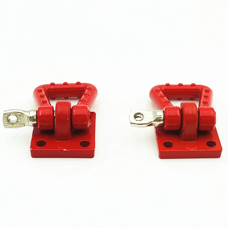 

Part Tow hook towing buckle Kit Alloy 2PCS For 1/10 Accessories Mini Metal SCX10 TAMIYA CC01 RC4WD D90 Durable