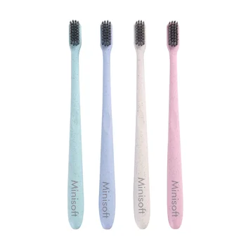 

Portable Handle Toothbrush for adults childen traveling tooth brush Bamboo charcoal tooth brushes