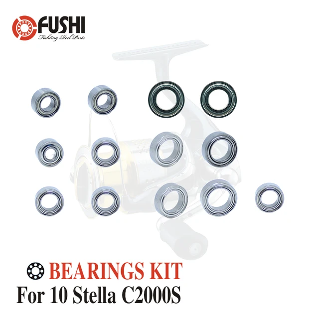 Cheap Fishing Reel Stainless Steel Ball Bearings Kit For Shimano 10 Stella C2000S / 02788 Spinning reels Bearing Kits Cheap Fishing Reel Stainless Steel Ball Bearings Kit For Shimano 10 Stella C2000S / 02788 Spinning reels Bearing Kits