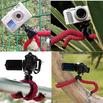 

Mini Portable Flexible Sponge Octopus Tripod Stand Mount With Holder For Phone Gopro Camera Tripode for Nikon d3300 d3200 DSLR