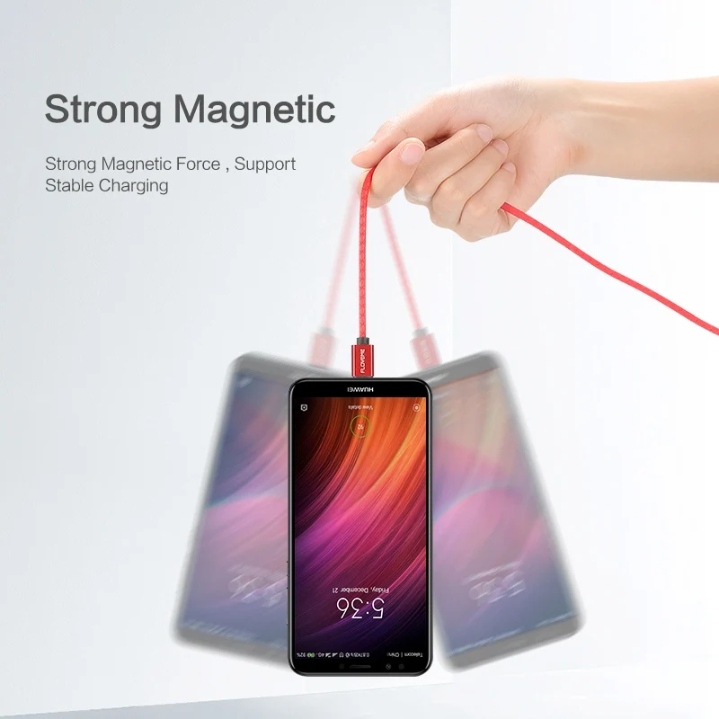 FLOVEME المغناطيسي مايكرو كابل usb لسامسونج S6 S7 حافة الهاتف كابل 3A سريع شحن شاحن المغناطيس سلك Microusb الهاتف المحمول الكابلات