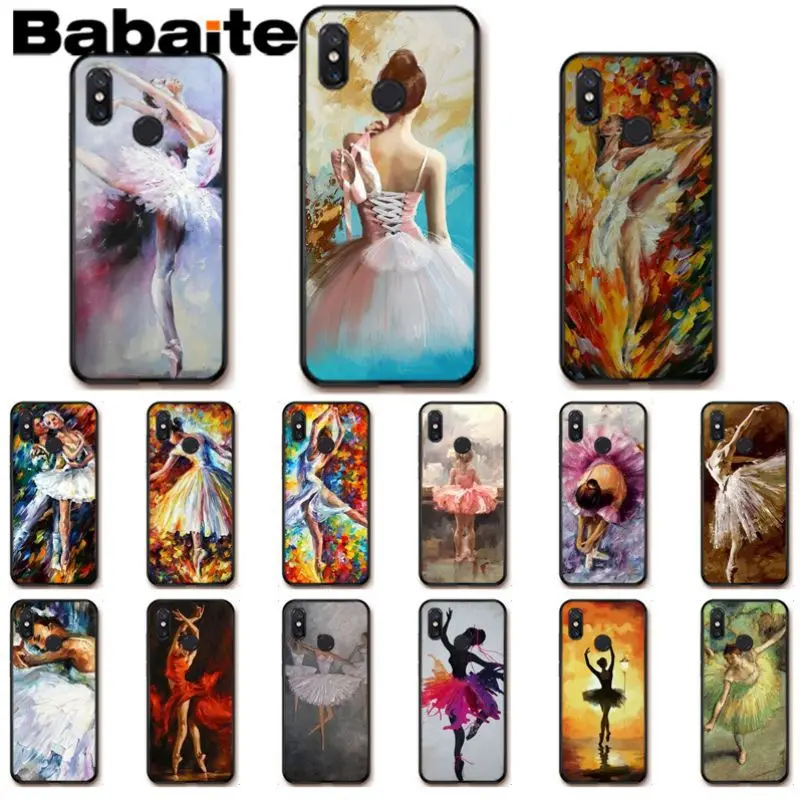 Мягкий чехол для телефона babaite Ballet dancer Ballerina с масляной росписью xiaomi mi 8se 6 mi8lite note2