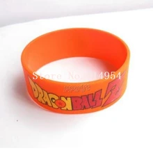 Новинка 50 шт. популярное японское аниме дракон браслет с мячами силиконовые браслеты для мужчин и женщин ювелирные изделия подарок модные аксессуары H-106