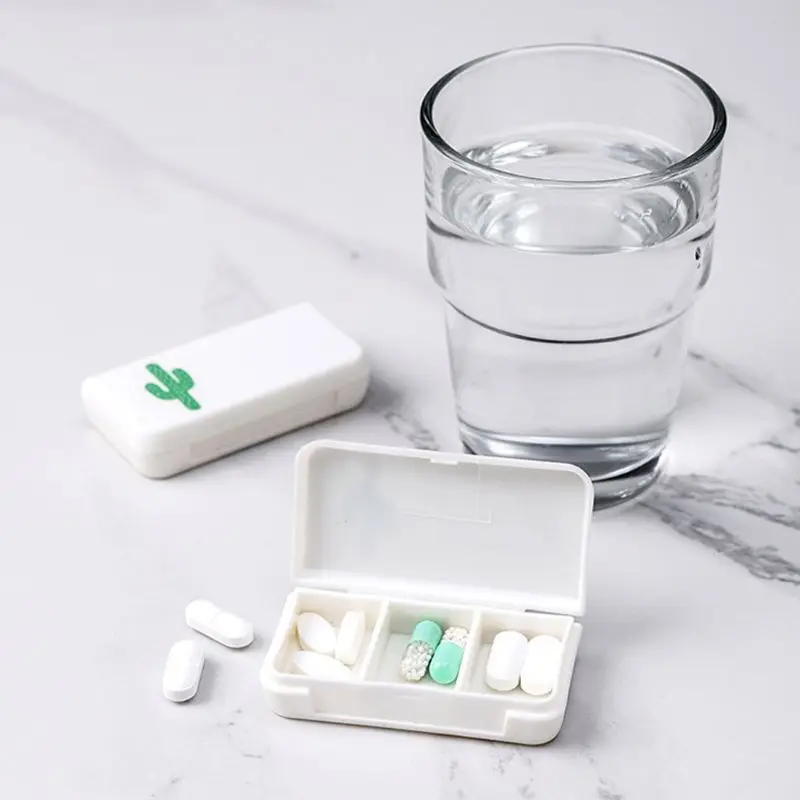 Мини 3 сетки таблетки коробочка для медицинских целей Планшет контейнер для таблеток Органайзер контейнер инструмент портативный аптечка