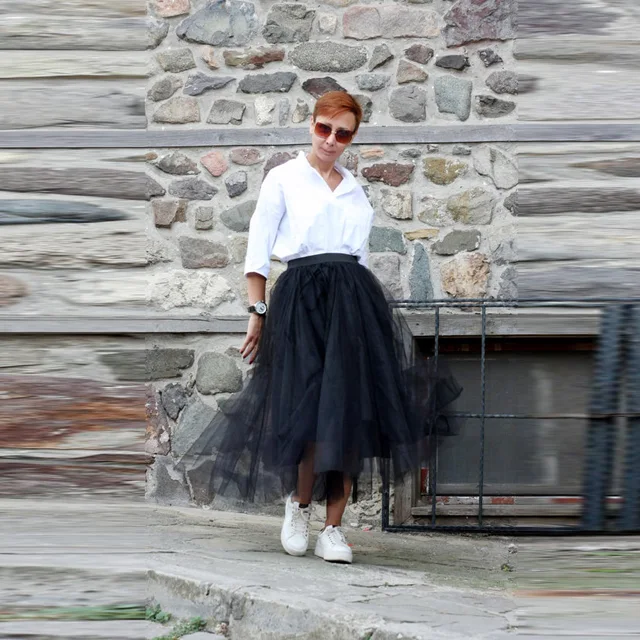 Casual Tulle Skirt Dress