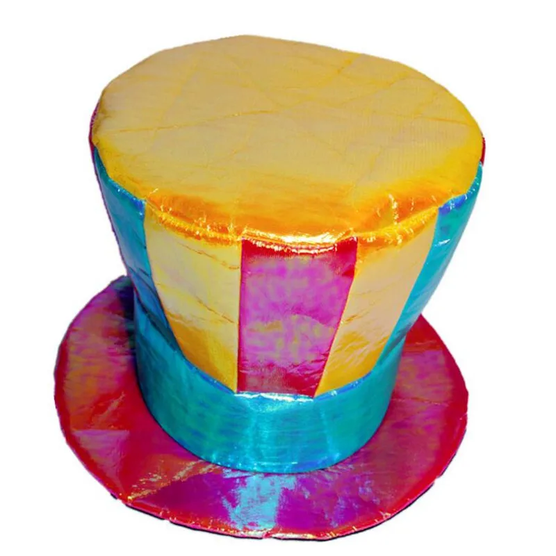 2018 Colorful Circus Clown Hat Adults Magic Top Hats Carnival Party