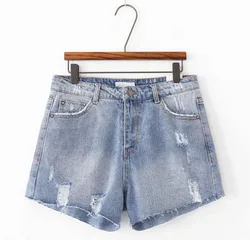 HCBLESS Women Street Hipster Brush Silver Paint Black Shorts Casual Summer Female Brief Stylish Burr Fringe Denim Shorts HCBLESS Women Street Hipster Brush Silver Paint Black Shorts Casual Summer Female Brief Stylish Burr Fringe Denim Shorts