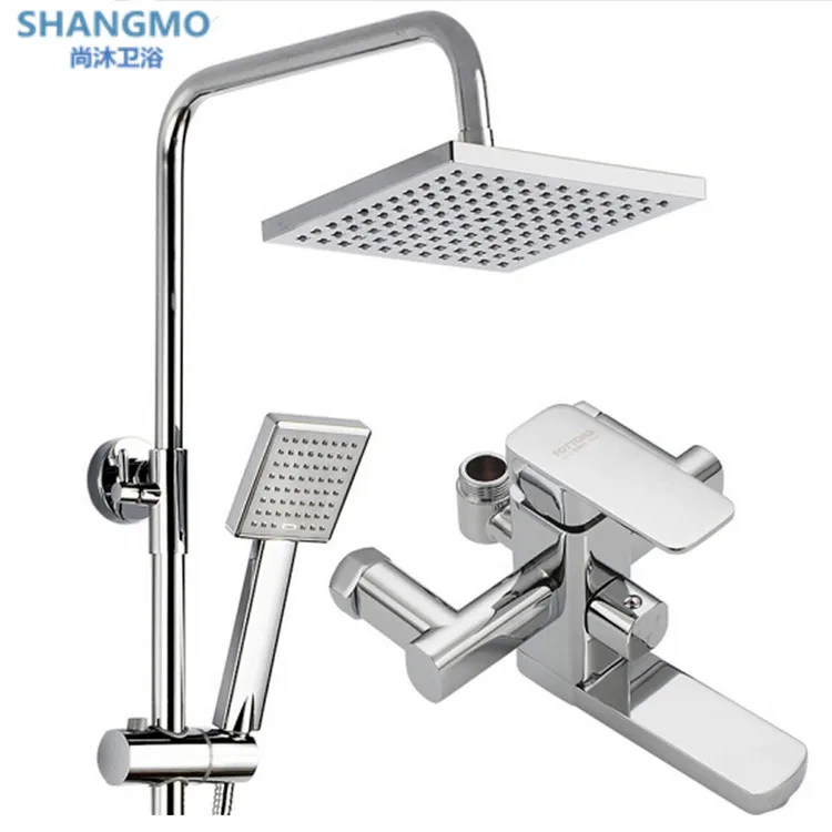 

Copper shower set bathroom bathroom shower full lift three-speed shower faucet bathroom shower set