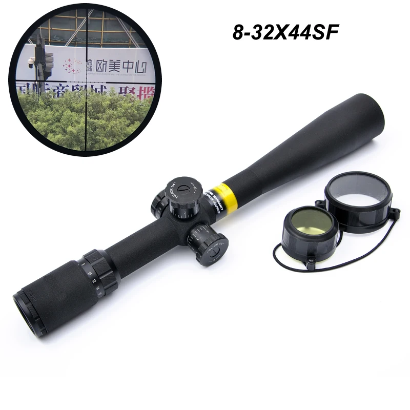 

Hunting Riflescope 8-32x44SF Optic Sight Long Eye Relief Big Zoom Competitive Hunting Scope for Outdoor Sports 30MM Tube