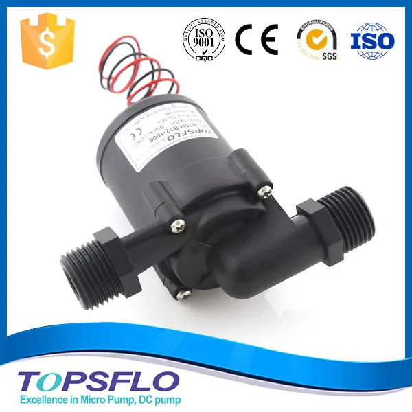 

TOPSFLO TL-B10-B 12V DC 7L/min water pump sustain high temperature for coffee maker machine FDA WRAS G1/2 thread nozzle