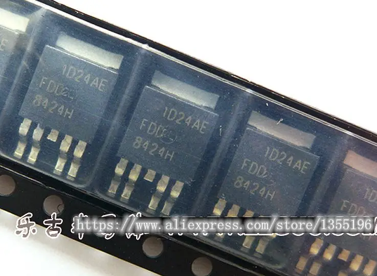 

10pcs/lot FDD8424H MOSFET DUAL N/P-CH 40V TO252-4L FDD8424H 8424 FDD8424 8424H D8424 DD8424