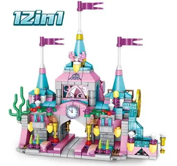 

566pcs Happy castle girl Building Blocks Sets Kits Bricks Kids Classic Model Toys Gift