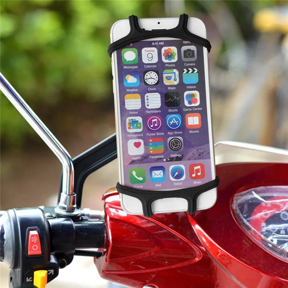 BikeBicycleSiliconBicycleHandlebarPhoneHolderHighElasticity
