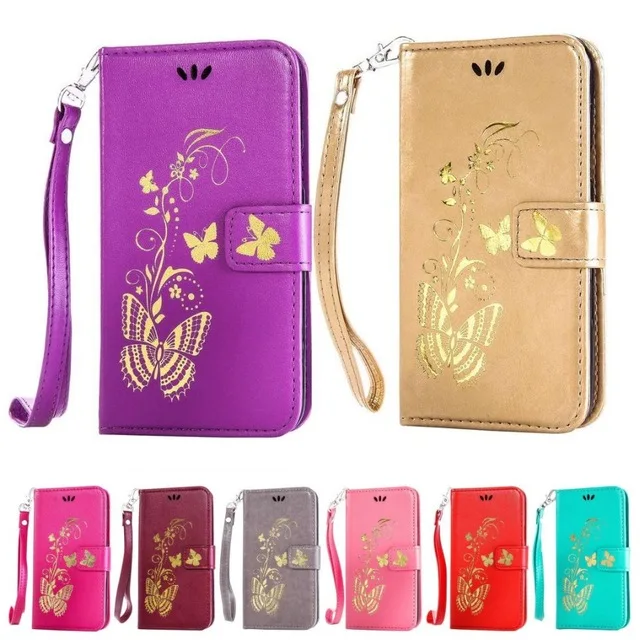 Smartphon Case For Motorola Moto G G2 G3 PU Leather Butterfly Pattern silicone holder Photo Frame Coque Bag D02H