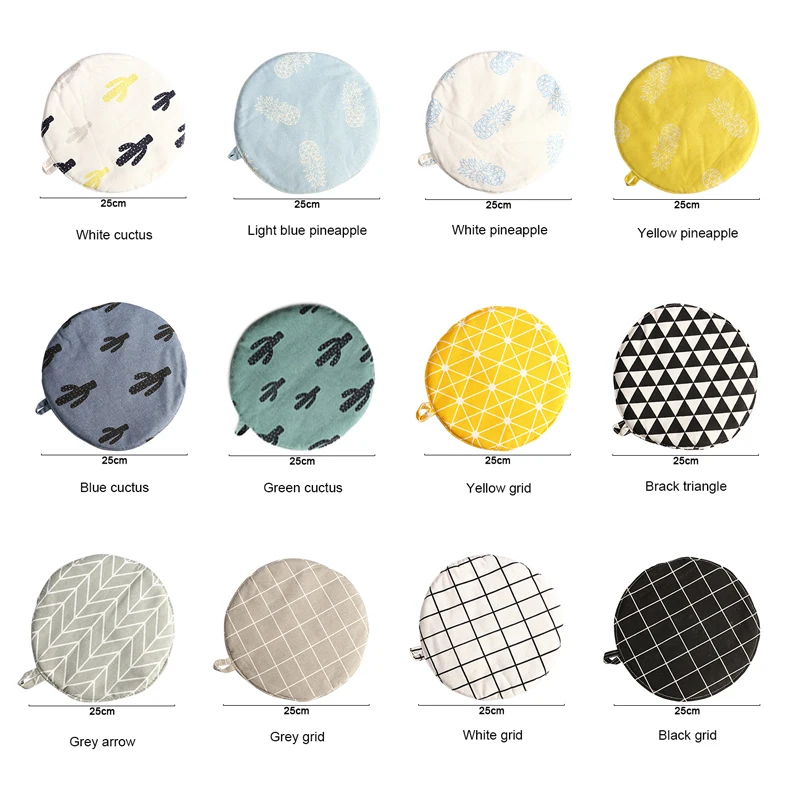 Cotton Pot Mat Pad Heat-resisting Heatproof Table Cloth Pad Slip-resistant Kitchen Cooking Akuhome