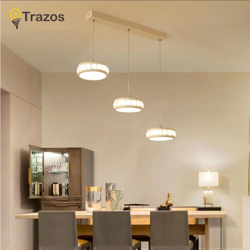 

Nordic simple bar hanging lamp crystal Pendant Light restaurant, bedroom, bedside lights, modern art and creative lighting