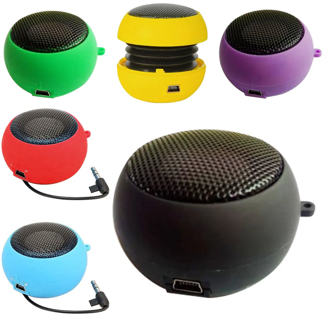 Portable Mini Cute Speaker Mp3 Music Loudspeaker Player Outdoor 3.5mm