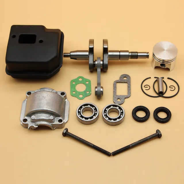 8MM Crankshaft/ Muffler Exhaust/ 37MM Piston Bearing Oil Seal Kit For