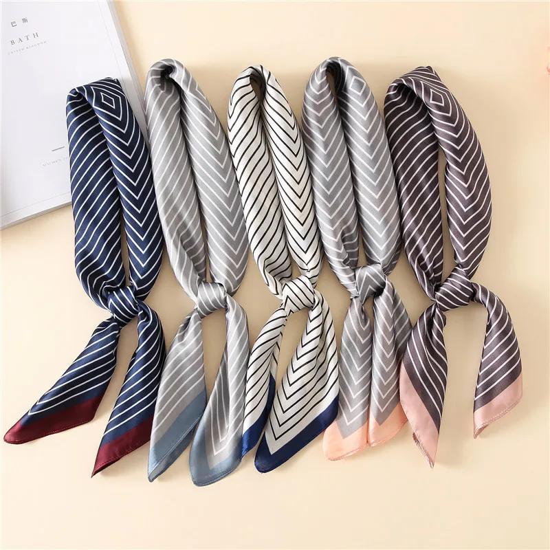 

summer decoration woman fashion scarves Square lattice pattern printing 70cmx70cm small square scarf scarves headscarf hot gift