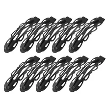 HHFF новые женские черные волнистые края металлические Бенди оснастки заколки для волос заколки 5 пар