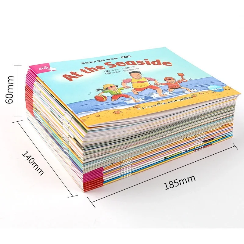  35 Books/Set Early Educactioal English Reading Picture Book Baby Children Story Book Volume 2 With 