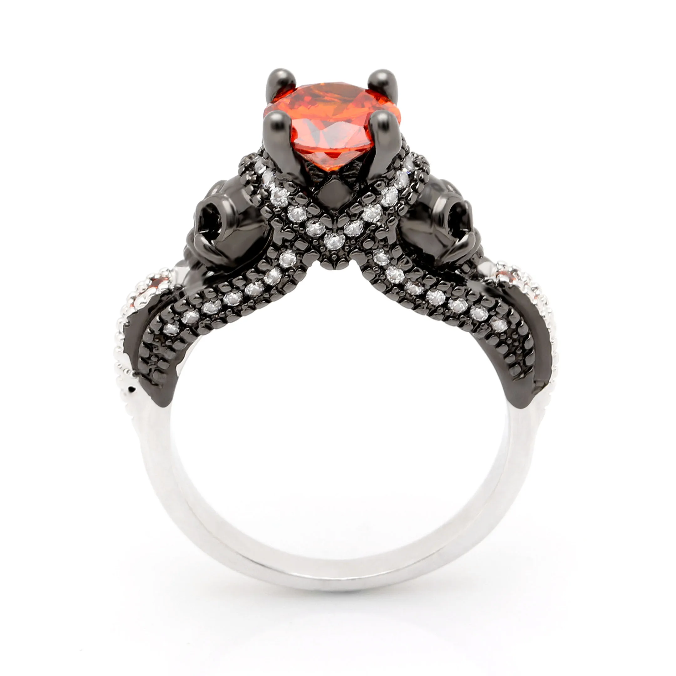 Hainon, Женское кольцо с черепом, европейский и американский стиль, панк стиль, для мотоциклистов, мужские вечерние кольца, на день рождения, с камнем, Череп, мужские ювелирные изделия, кольца