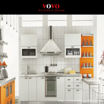 

White baked painting kitchen cabinet
