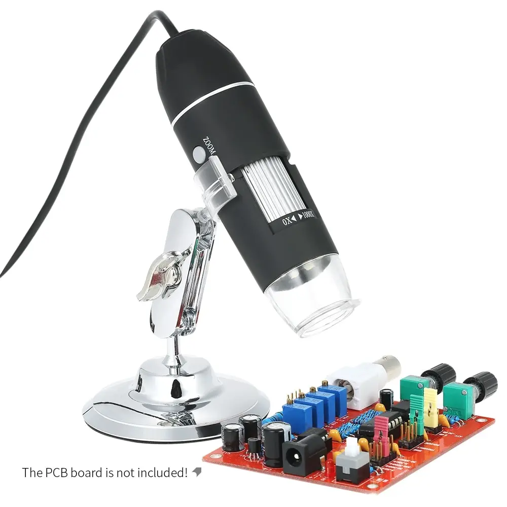 

mini AV LED Digital Microscope 1000X Magnification optical instruments soldering microscope with Holder True 0.3MP Video Camera