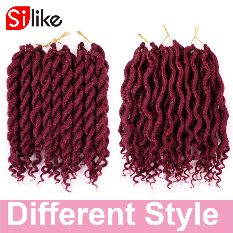 Silike 12 inch Synthetic Goddess Faux Curly Crochet Braid High Temperature Fiber Hair Extensions Women Kids Silike 12 inch Synthetic Goddess Faux Curly Crochet Braid High Temperature Fiber Hair Extensions Women Kids