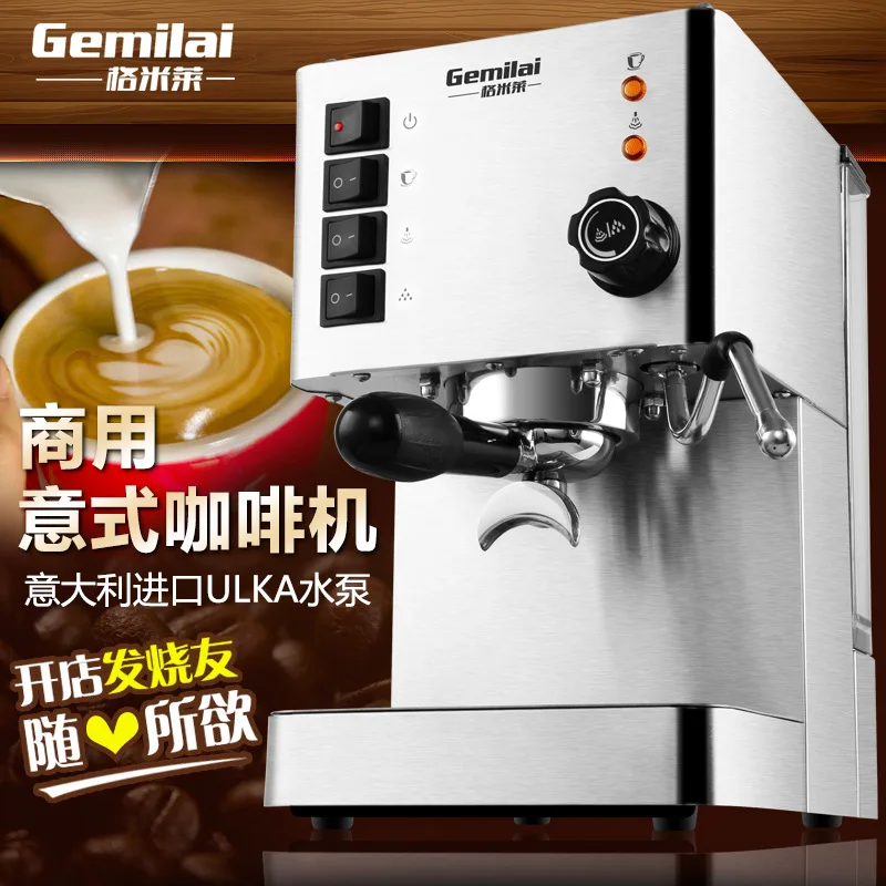 

Gemilai Commercial Espresso Machine Semi Automatic Double Pump Pressure Type Coffee Machine Coffee Maker