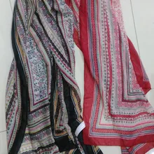 Новейшая модная геометрия шарф с принтом в богемном стиле Стиль Шарфы для женщин платки Обёрточная бумага Для женщин цветок хиджаб