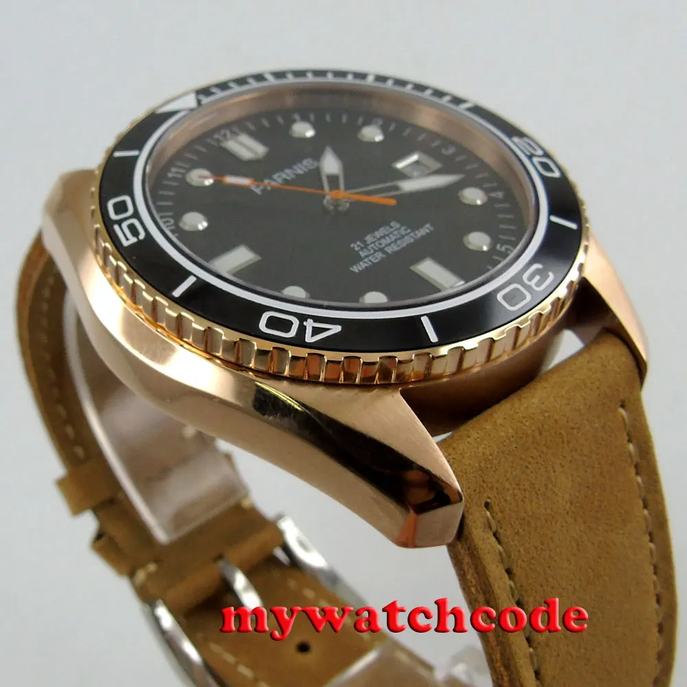 Мужские автоматические часы с чёрным циферблатом 45 мм|watch automatic men|watch menwatch men |