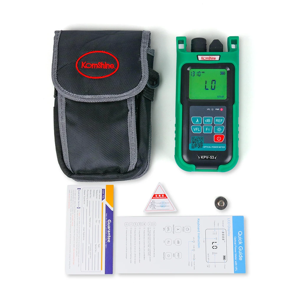 

New Design Komshine KPV-53 Optical Power Meter and 10mW,10Km VFL detection with 50h continue working