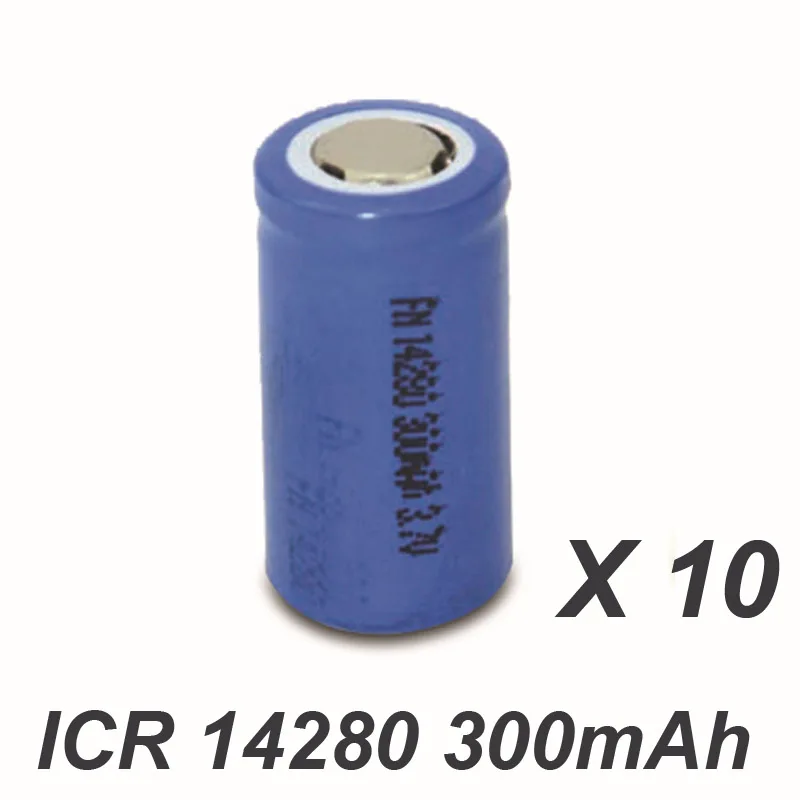10pcs-3-7v-icr-14280-rechargeable-lithium-ion-battery-cell-300mah-for