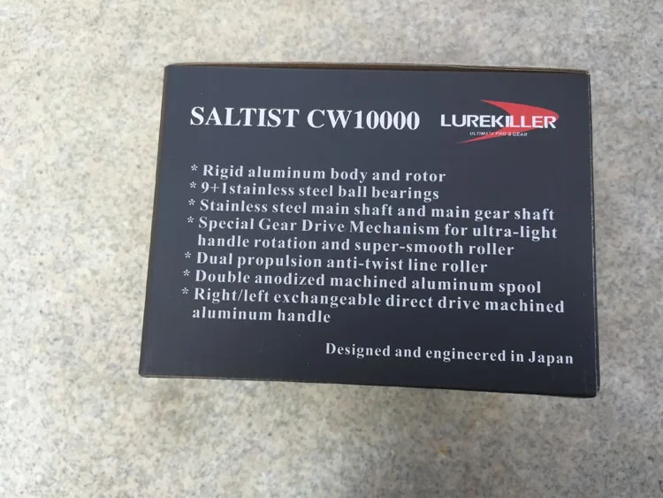Новое японское производство Lurekiller Saltist CW3000-10000 спиннинговая отжимная Катушка спиннинговая катушка 10BB сплав катушка 35kgs drag power