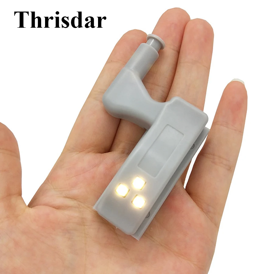 

Thrisdar Universal LED Under Cabinet Light SMD2835 Cupboard Inner Hinge Lamp Closet Wardrobe Home Kitchen Hinge Night Light
